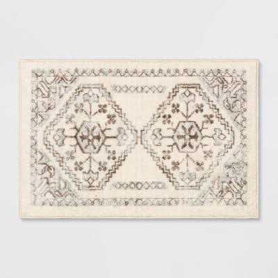 Threshold Kensington Washable Persian Style Rug Cream