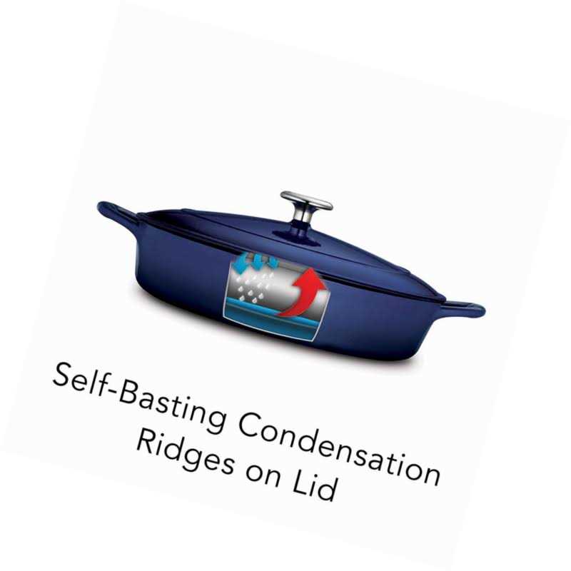 Tramontina Gourmet 4-qt. Enameled Cast Iron Covered Braiser