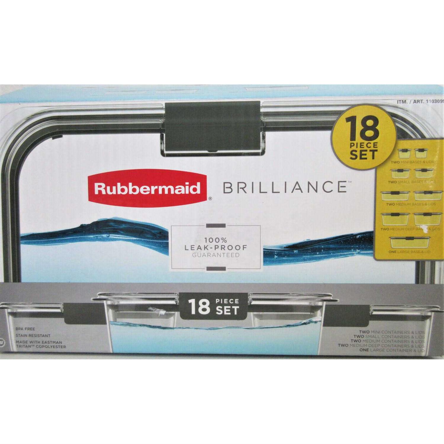 Rubbermaid Brilliance Food Storage Set