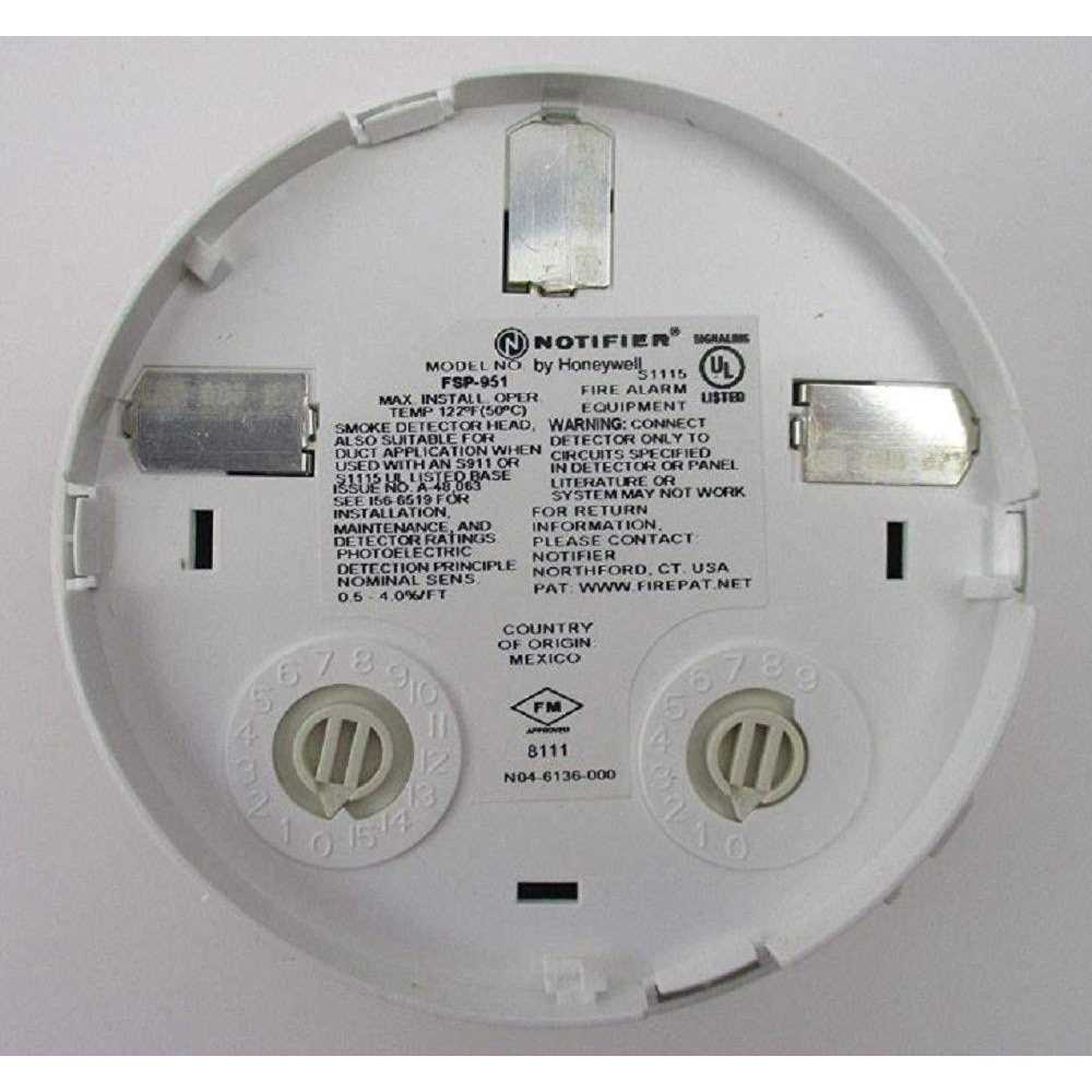 Notifier FSP-951 Color White Addressable Photoelectric Smoke Detector