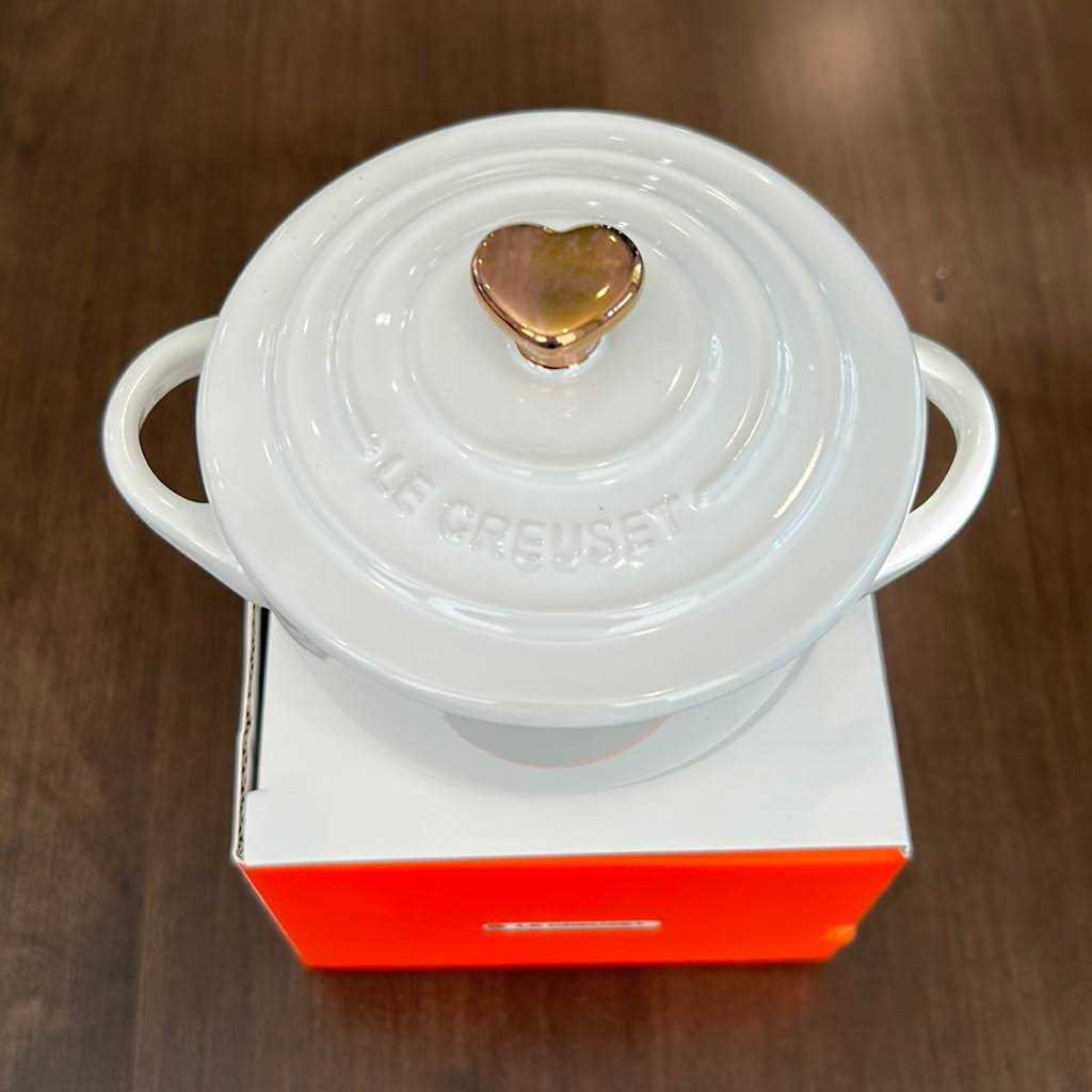 Le Creuset Mini Round Cocotte with Heart Knob