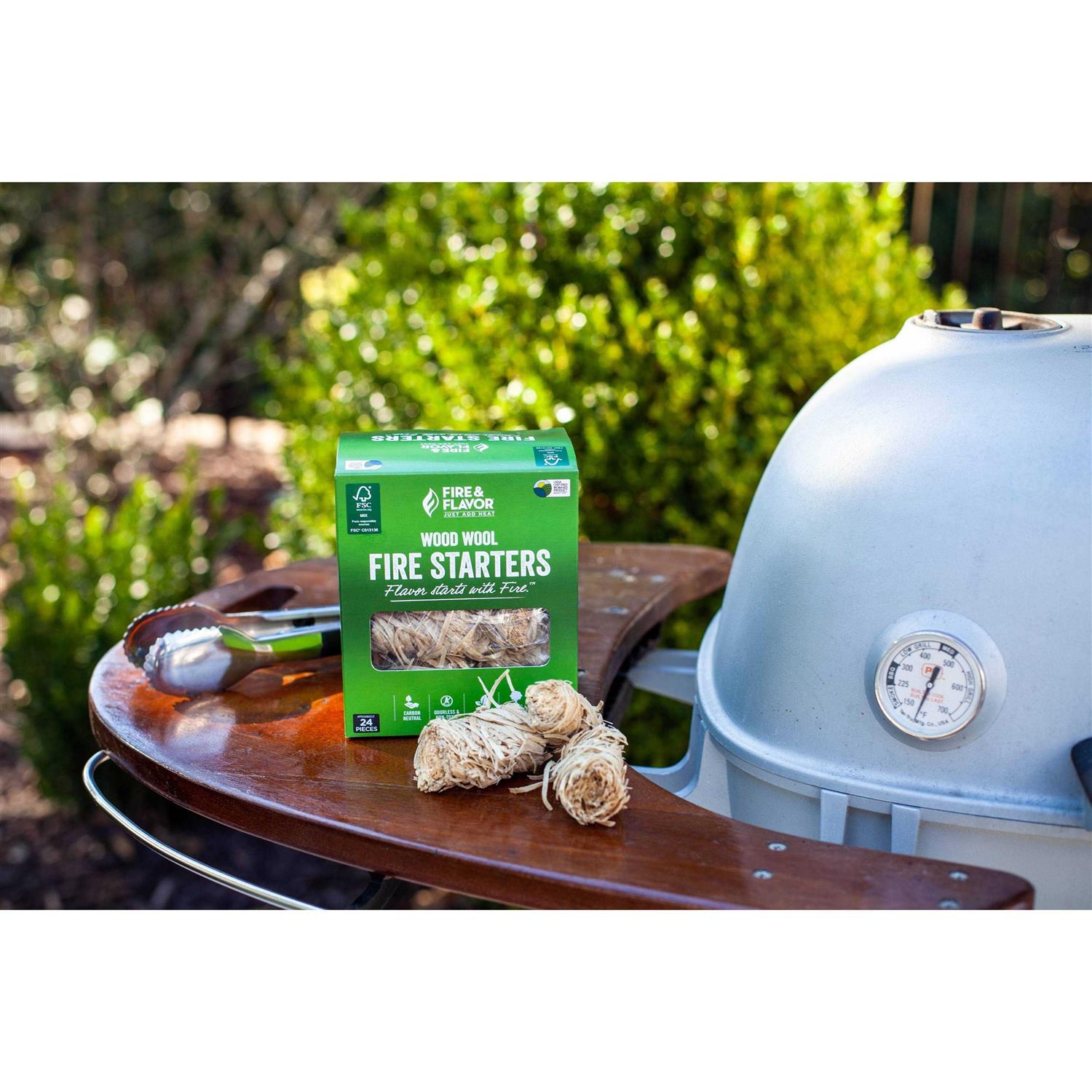 Fire & Flavor Wood Wool Fire Starters