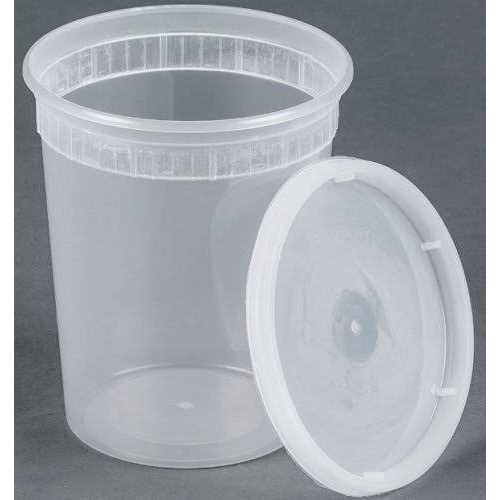 25 sets 32oz plastic soup/Food container with lids