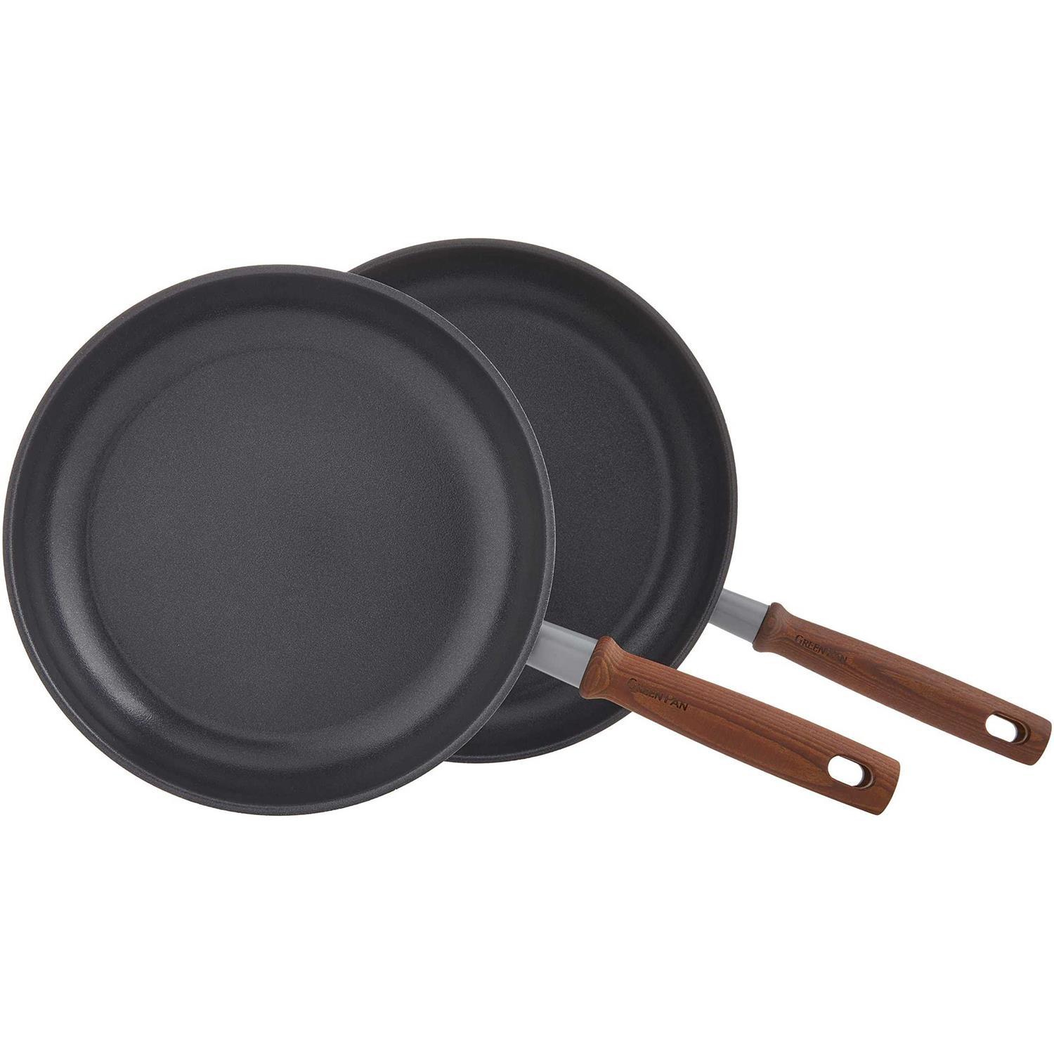 GreenPan Mayflower Pro Hard Anodized Healthy Ceramic Nonstick, 10 and 12 Frying Pan Skillet Set