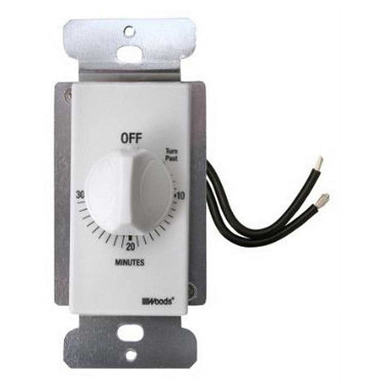 Woods 59714 In Wall 30 Minute Spring Wound Timer