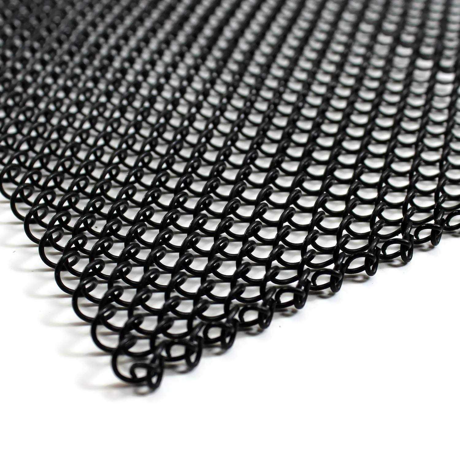 Midwest Hearth Fireplace Mesh Screen Curtain High. Two 24 Wide Panels. Made in USA