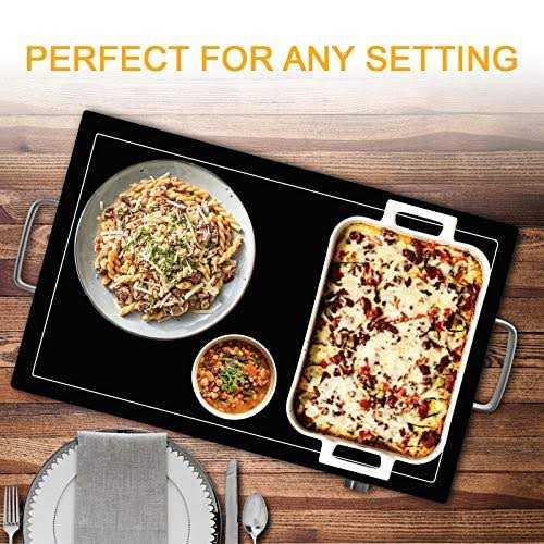MegaChef Electric Warming Tray with Adjustable Temperature Control
