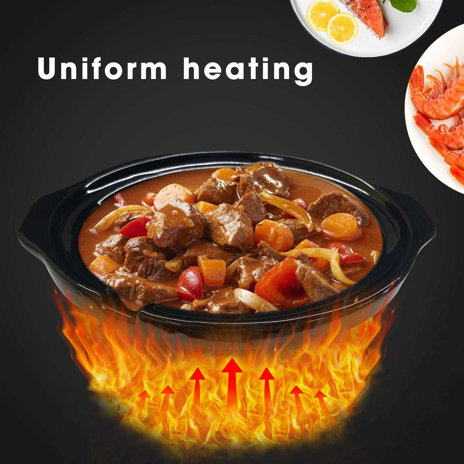 Sunvivi Electric Slow Cooker 3×1.5 Quart Triple Slow Cooker Buffet Server Food Warmer Cooker Pot for Party Holiday