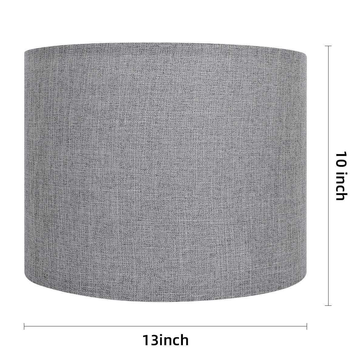 Mkxszt Drum Lamp Shade Set of 2 13x13x10 inches Easy Assembly Lampshades for Table Lamp