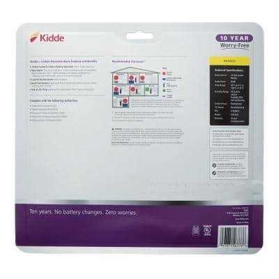 Kidde 10 Year Worry-Free Sealed Battery Combination Smoke and Carbon Monoxide Detector with Voice Alarm
