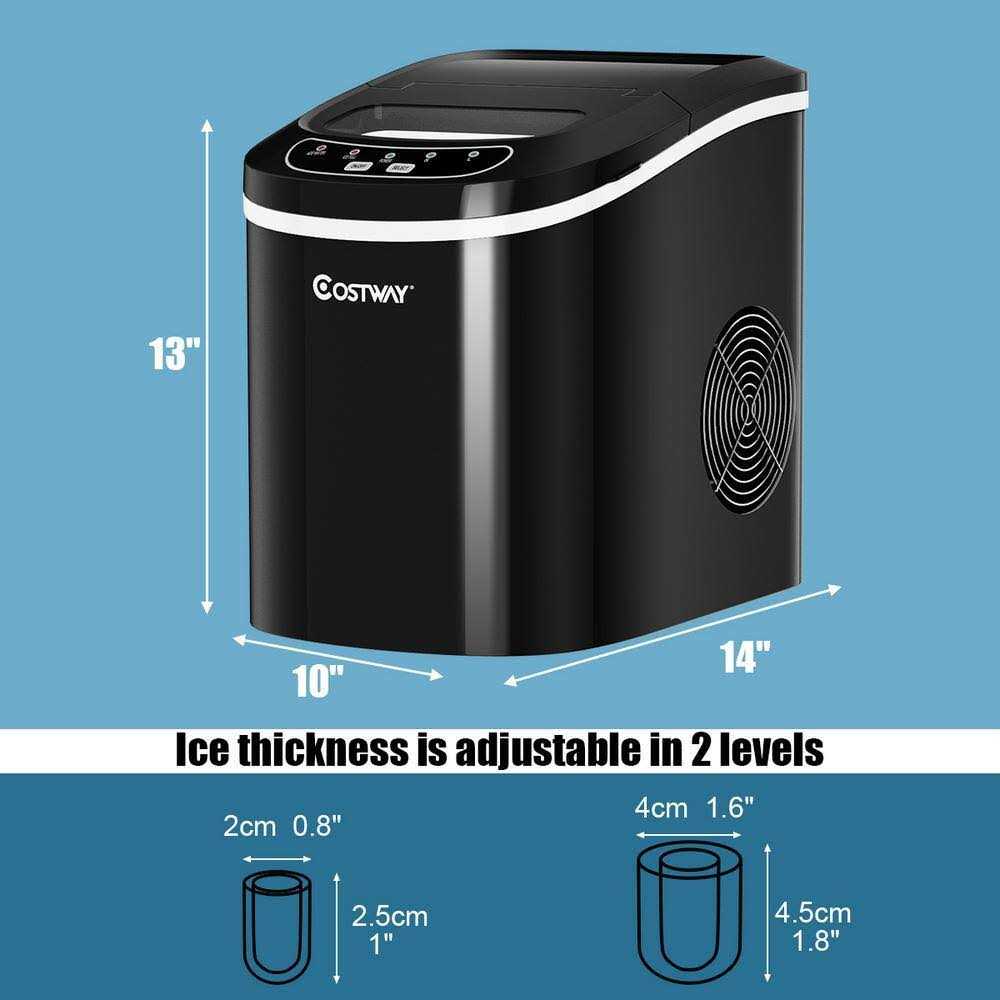 Costway Mini Portable Compact Electric Ice Maker Machine