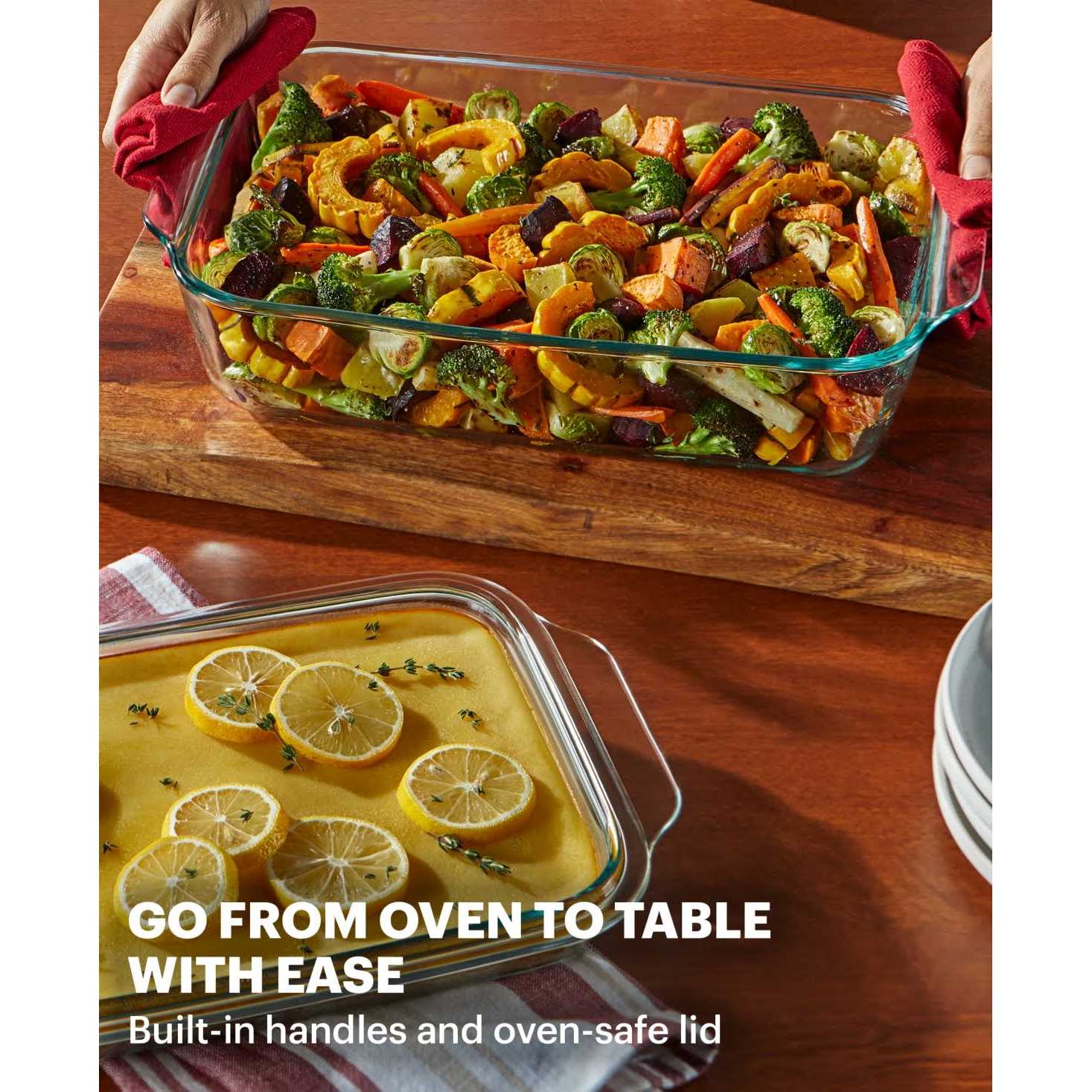 Pyrex Deep Baking Dish with Glass Lid