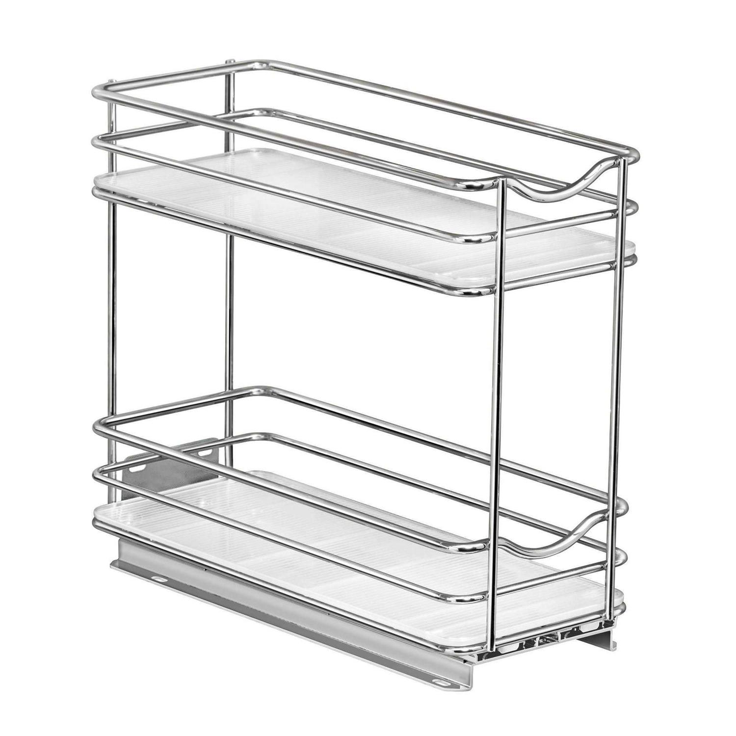 Lynk Professional Wide Double Pull Out Spice Rack Organizer for Cabinet