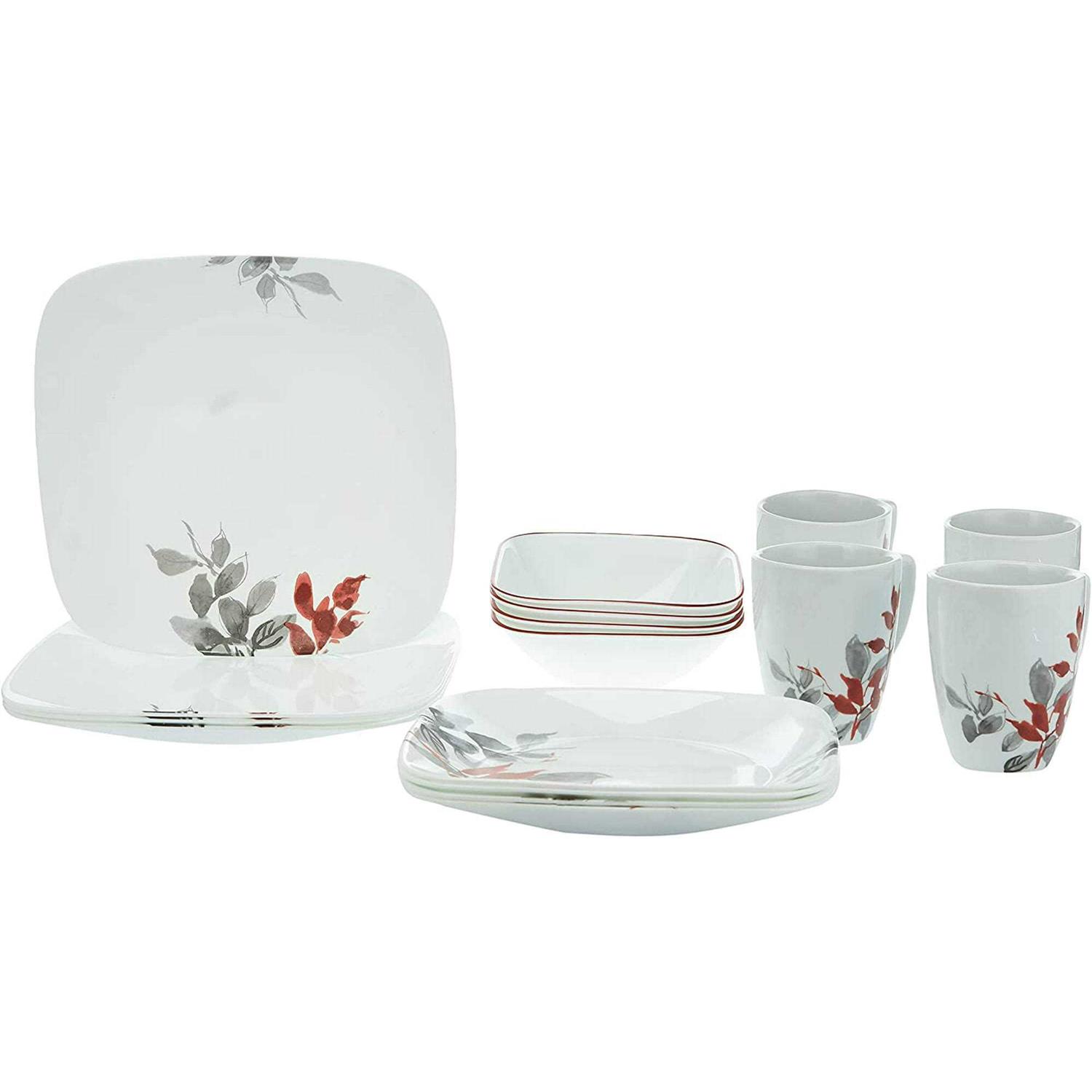 Corelle Kyoto Leaves Dinnerware Set