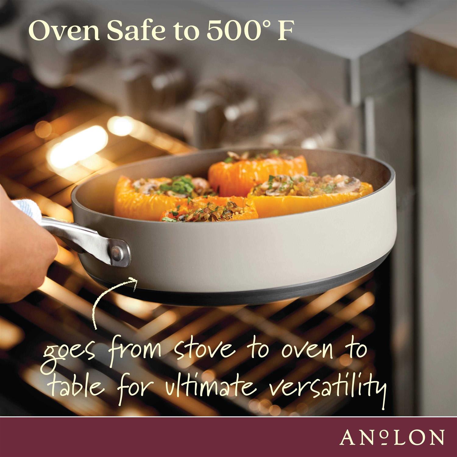Anolon Achieve Hard Anodized Nonstick Saute Pan with Lid