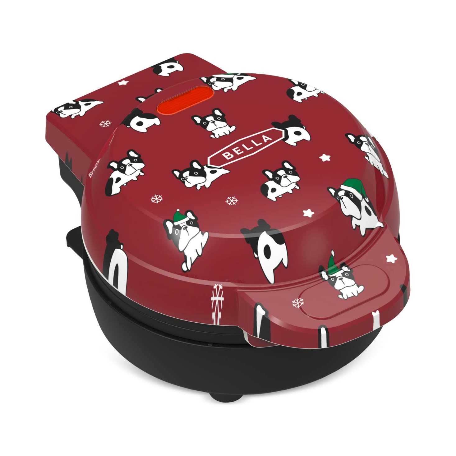 Bella Red Puppy 4 Nonstick Mini Waffle Maker