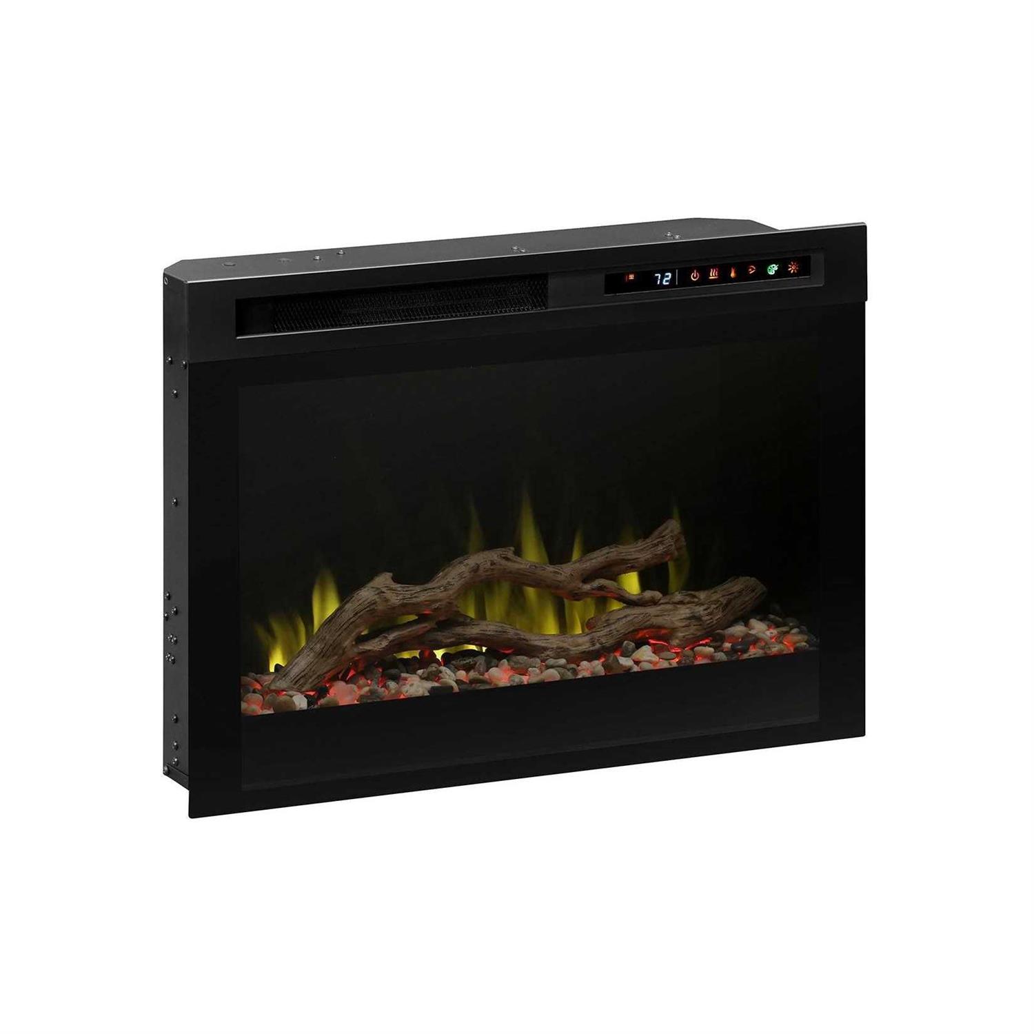 Dimplex 26-in Multi-Fire XHD Pro Plug-in Electric Fireplace with Acrylic Ice & Driftwood