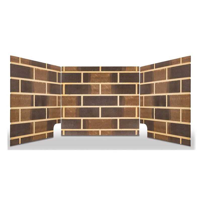 Pleasant Hearth 32 Ceramic Zero Clearance Firebox Brick Panel Set