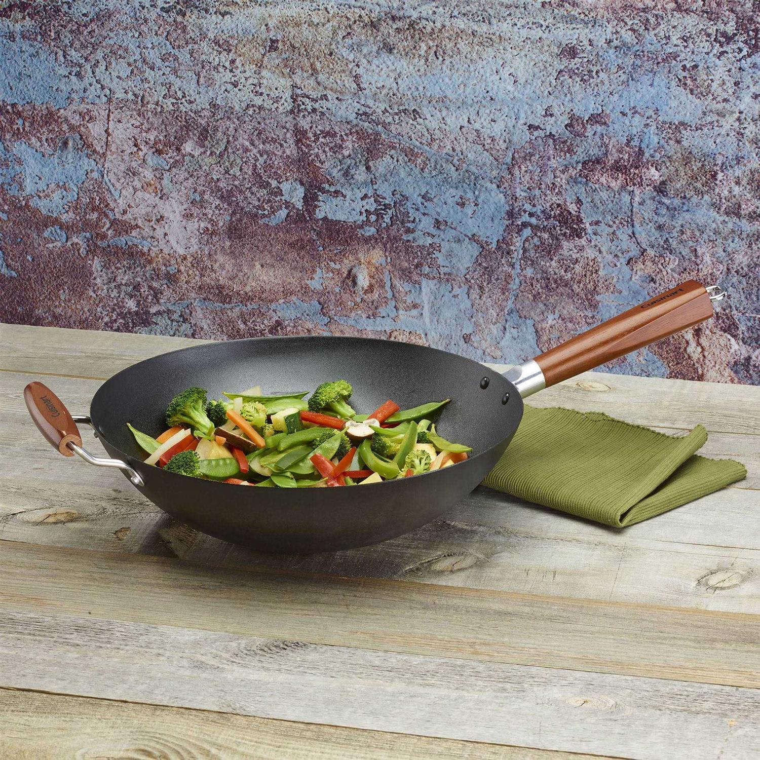 Cuisinart Pre Seasoned Wok with Helper Handle