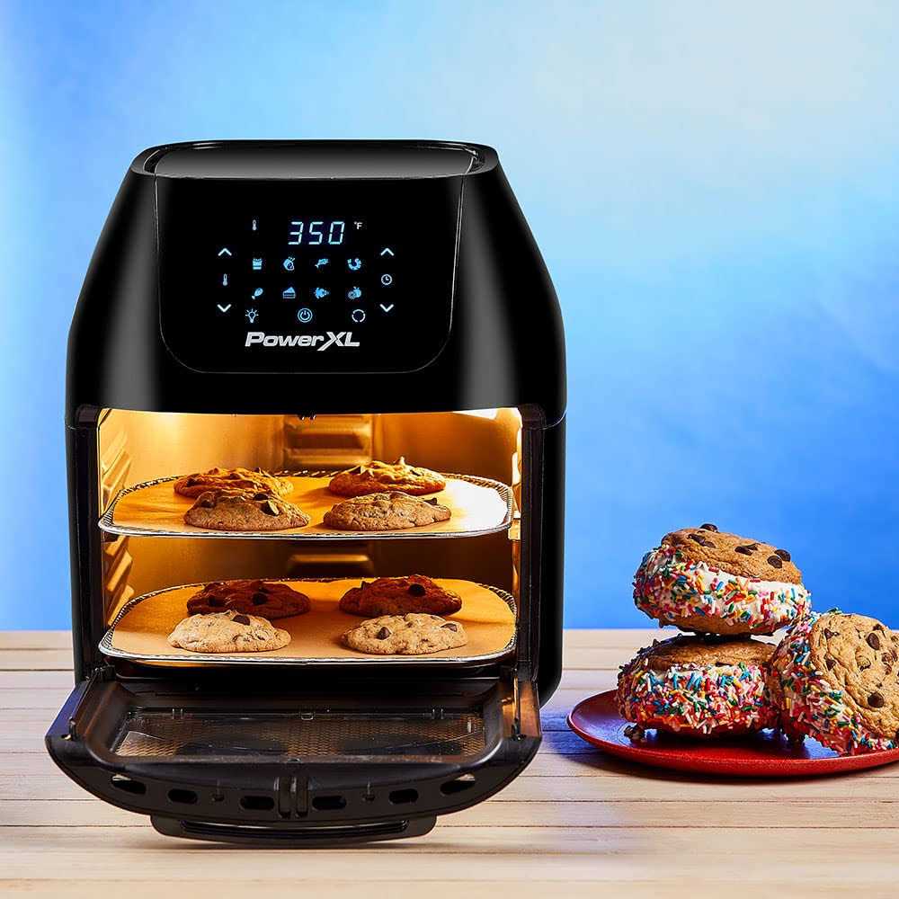 Powerxl Air Fryer Oven 10 Quart Hot Air Fryer, Rotisserie and Food Dehydrator