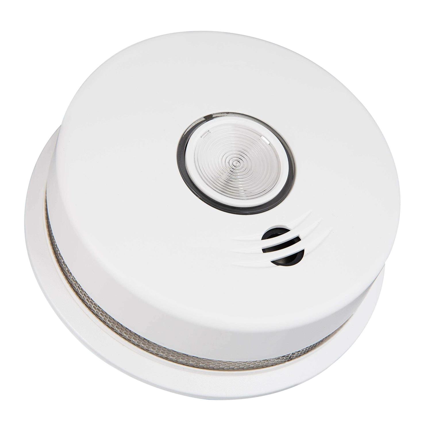 Kidde Wire-Free Interconnected Hardwired Smoke Alarm with Egress Light 21027326