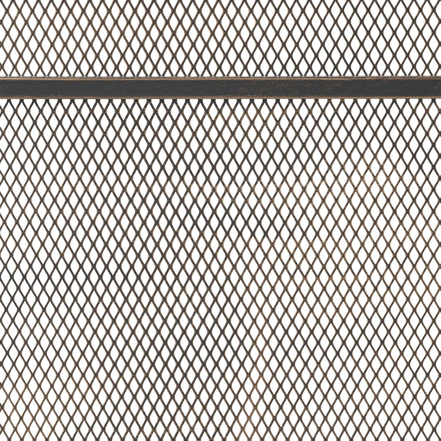 Noble House Cabarrus Modern Single Panel Iron Firescreen