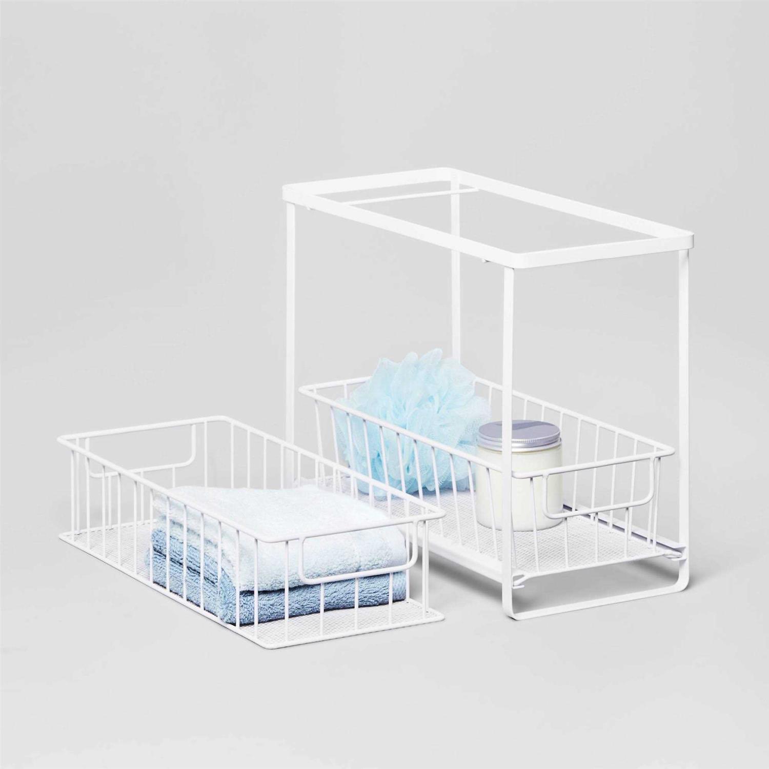 Brightroom Two Tiered Slide Out Organizer