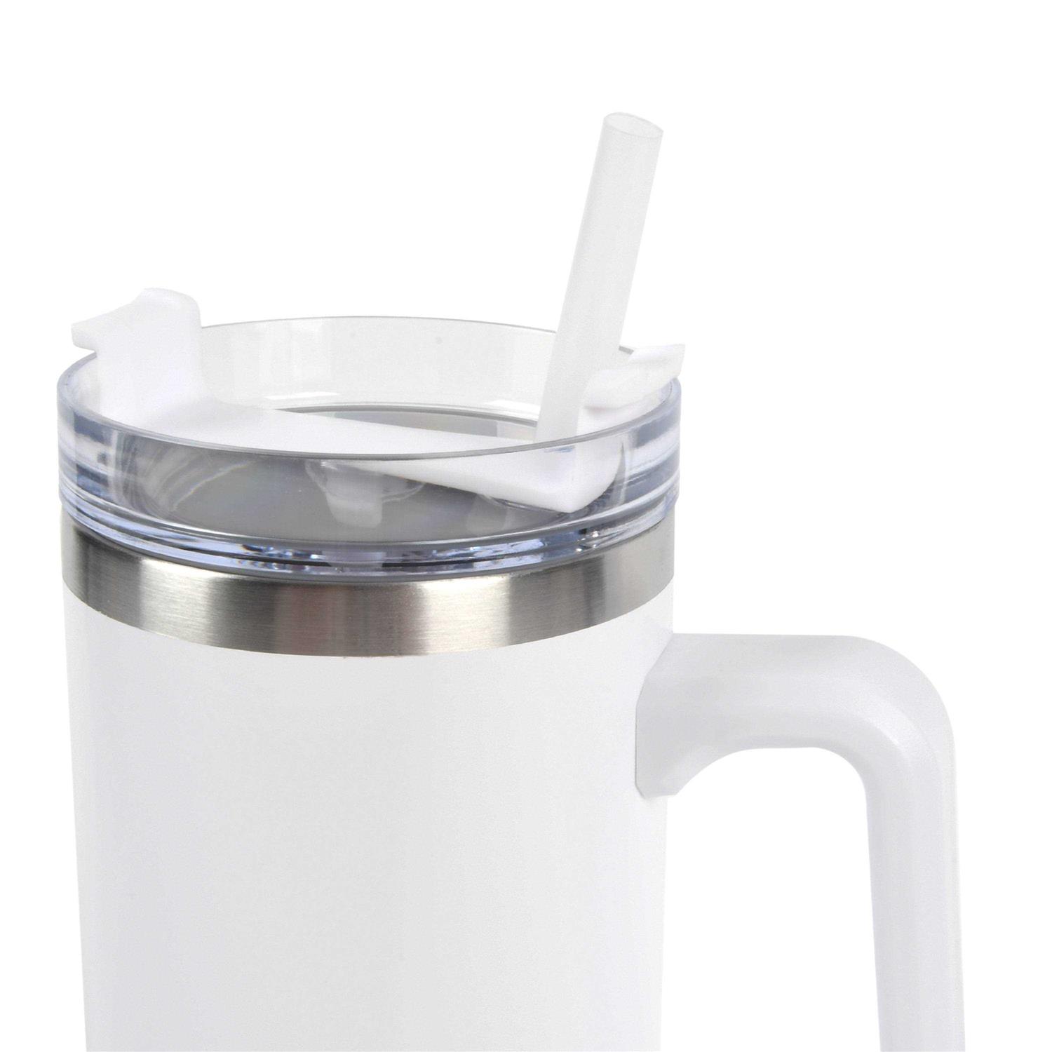 New View Gifts and Accessories Hydration 30 oz. Insulated Stainless Travel Tumbler with Straw New View Gifts and Accessories