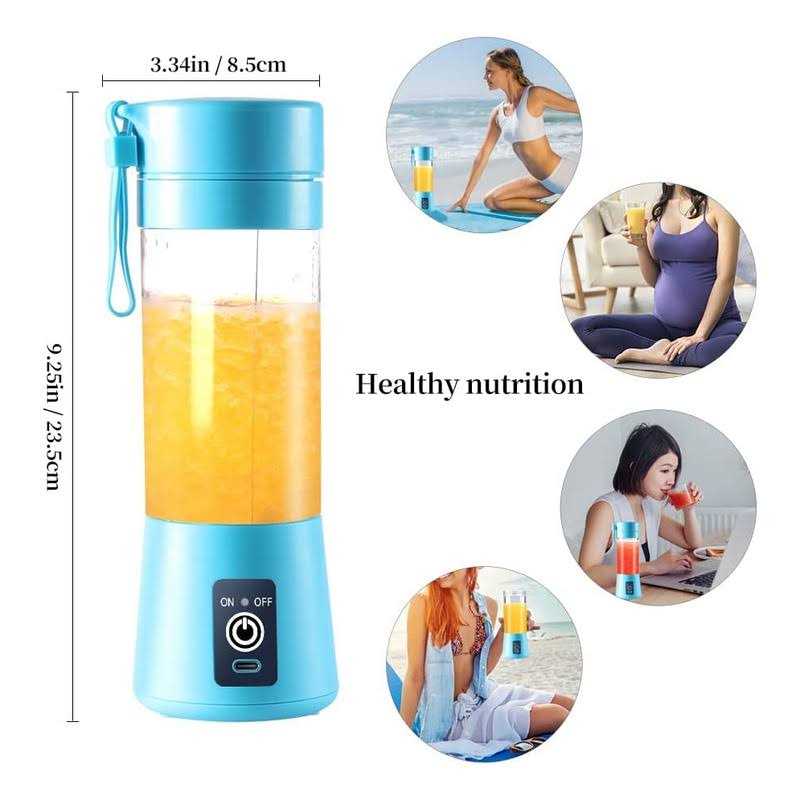 Portable Blender Mixer,Personal Juicer,Smoothies and Shakes Blender,HandCup Fruit Machine Blender 380 ML