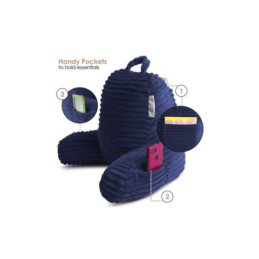 Nestl Cut Plush Reading Pillow with Portable Lap Desk Stand for Laptop