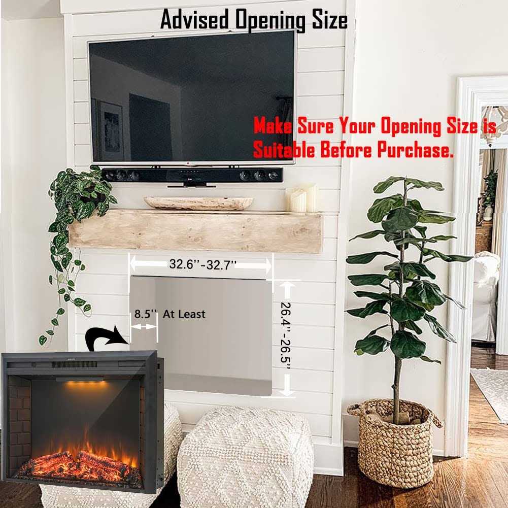 Masarflame 36&” Electric Fireplace Insert