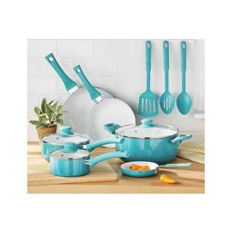 Mainstays Ceramic Nonstick 12 Piece Cookware Set