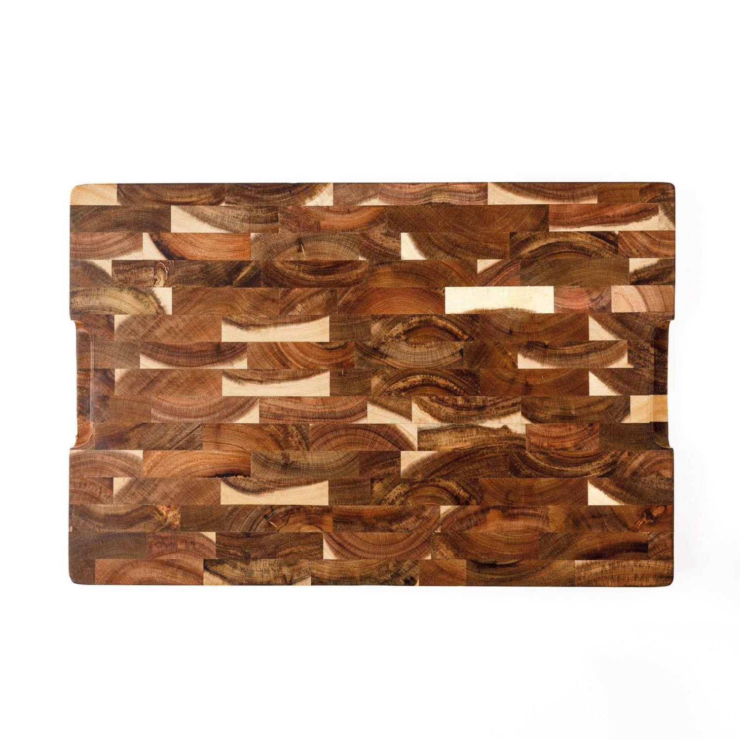 Schmidt Brothers Cutlery Acacia End-Grain Gourmet Cutting Board
