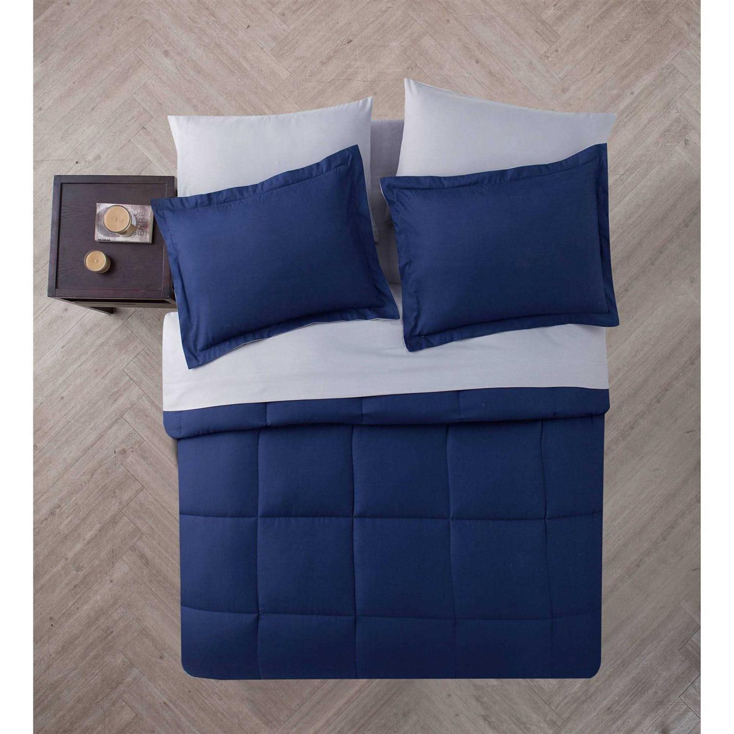 Vcny Home Lincoln Down Alternative Bed-in-a-Bag Comforter Set