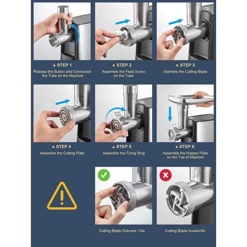 Yabano Electric Meat Grinder Heavy Duty Meat Mincer Sausage Stuffer Maker