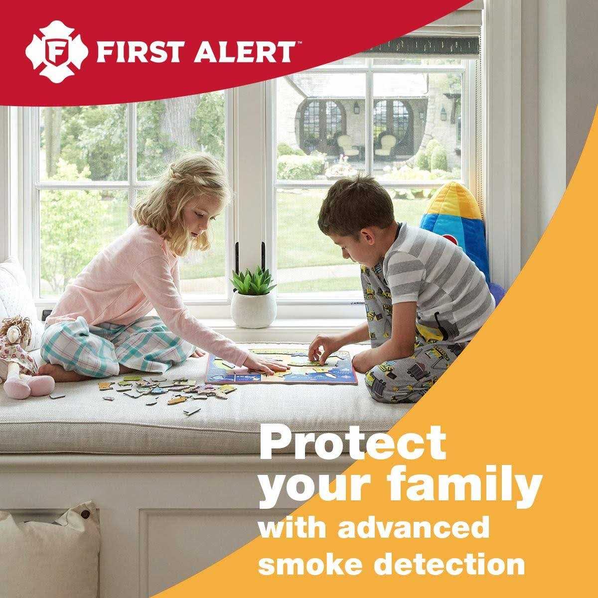 First Alert 10-Year Sealed-Battery Photoelectric Smoke Alarm