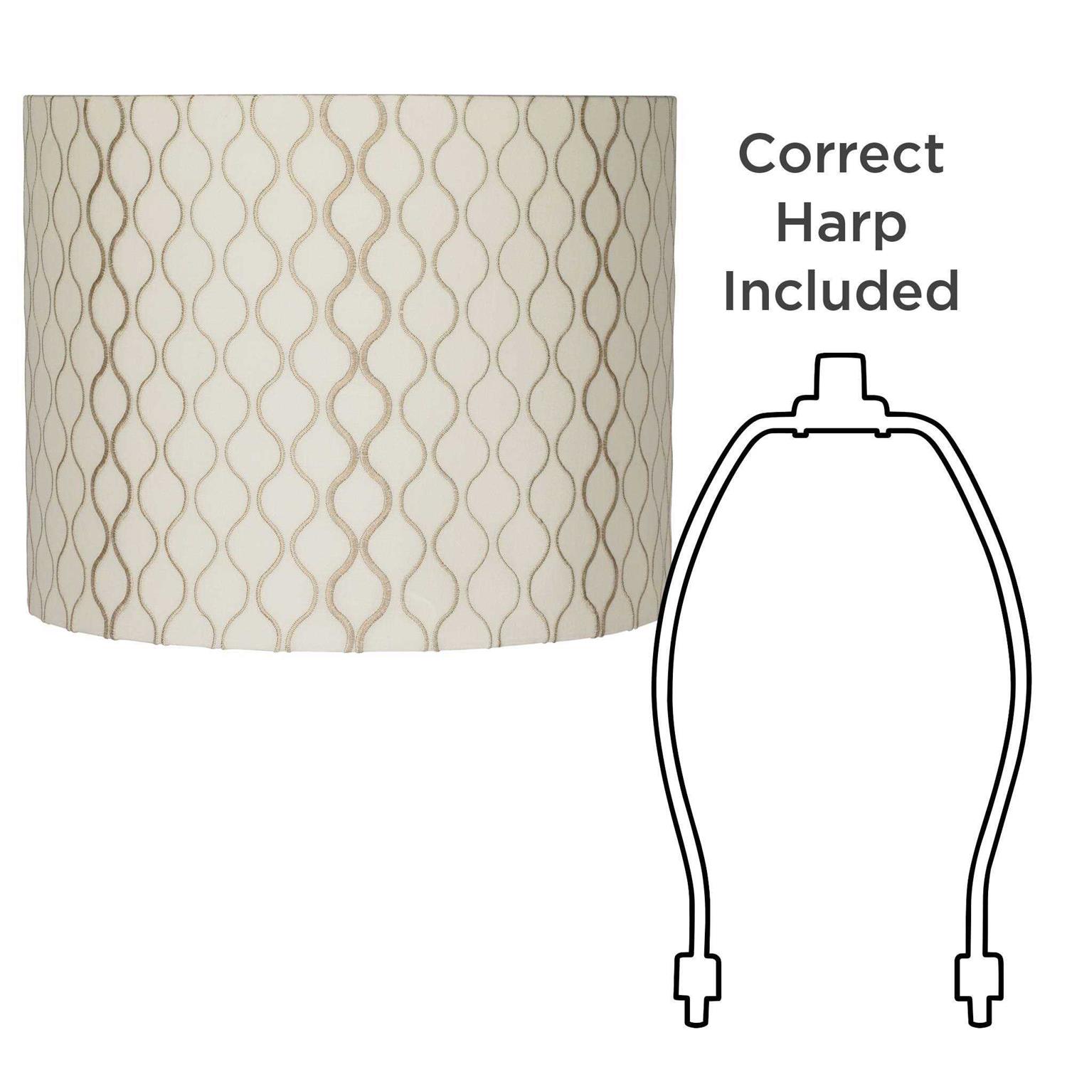 Springcrest Embroidered Hourglass Lamp Shade