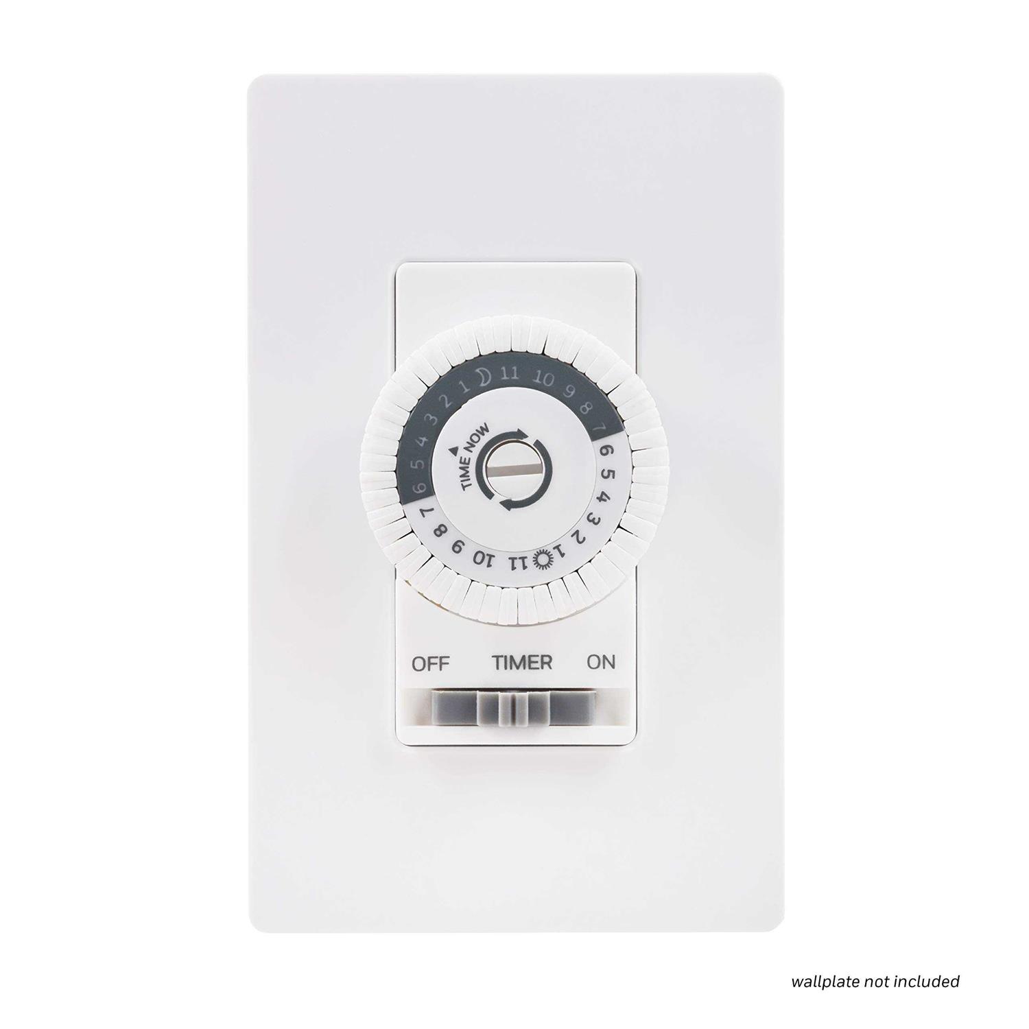 UltraPro 24-Hour Mechanical In-Wall Timer White