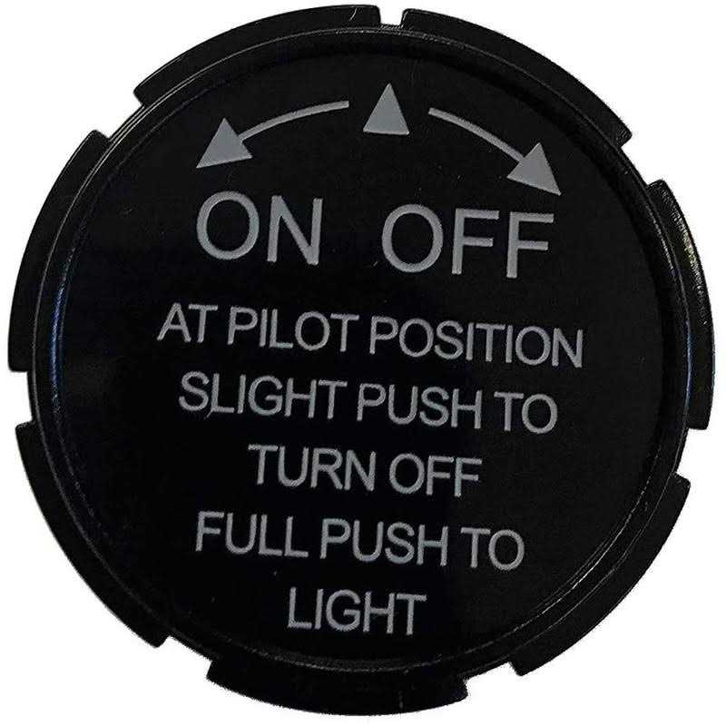 Rck Sales Fireplace Gas Log Safety Pilot Gas Valve Black Knob & Four Inch Extension Handle