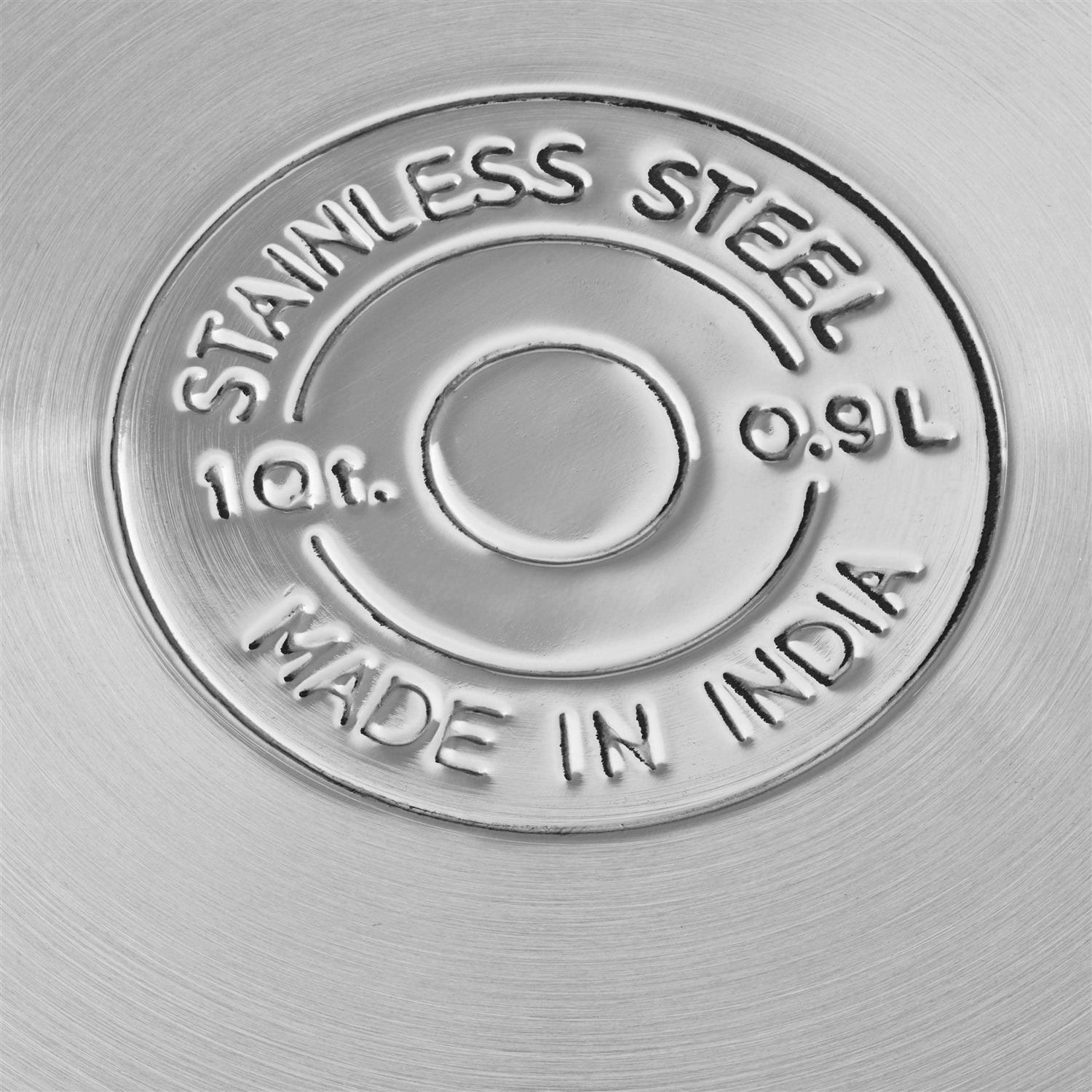 Mainstays Stainless Steel 1-Quart Saucepan with Straining Lid