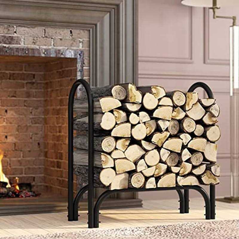 Fire Beauty Firewood Rack Log Holder,Log Storage Holder,Storage Rack,Firewood Stacker for Fireplace Indoor Outdoor