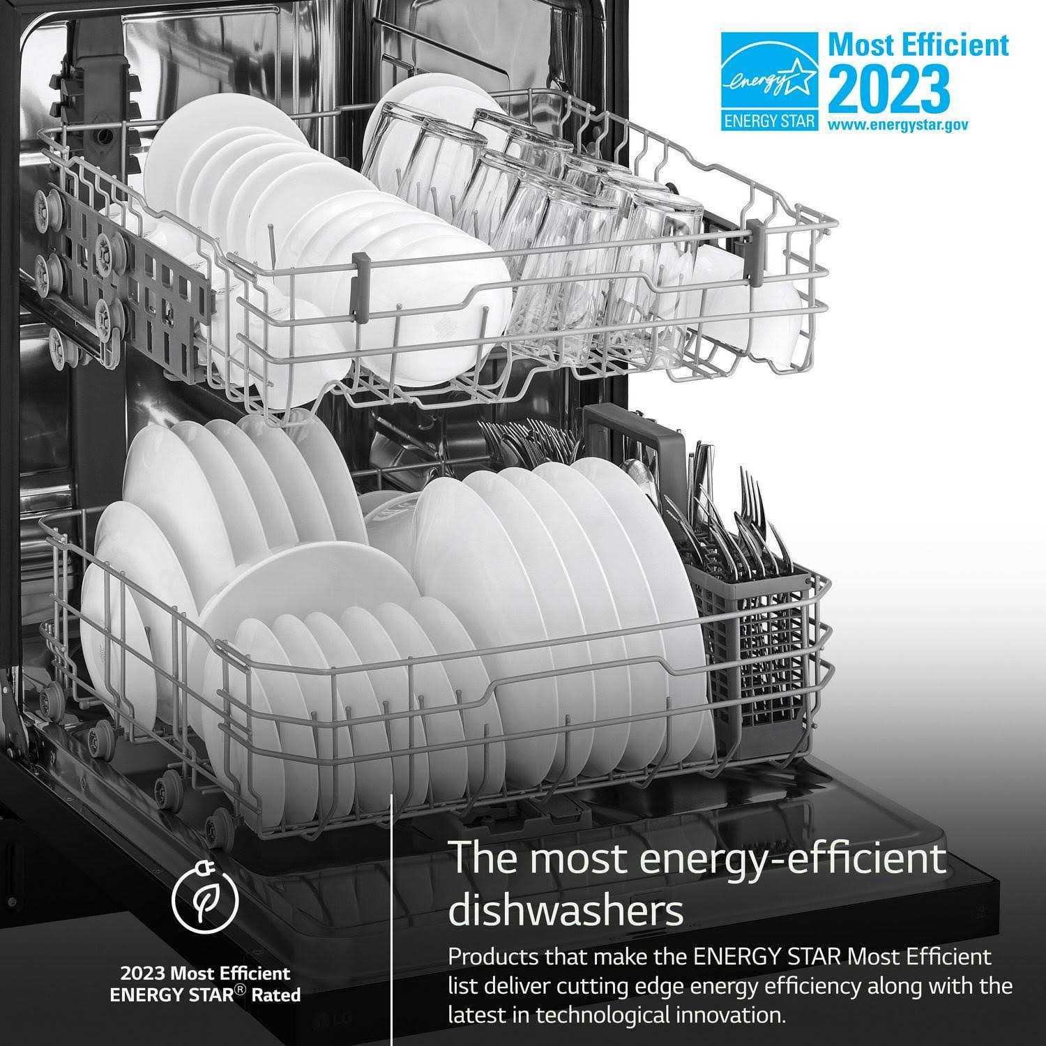 LG Front Control Dishwasher With Lodecibel Operation and Dynamic Dry