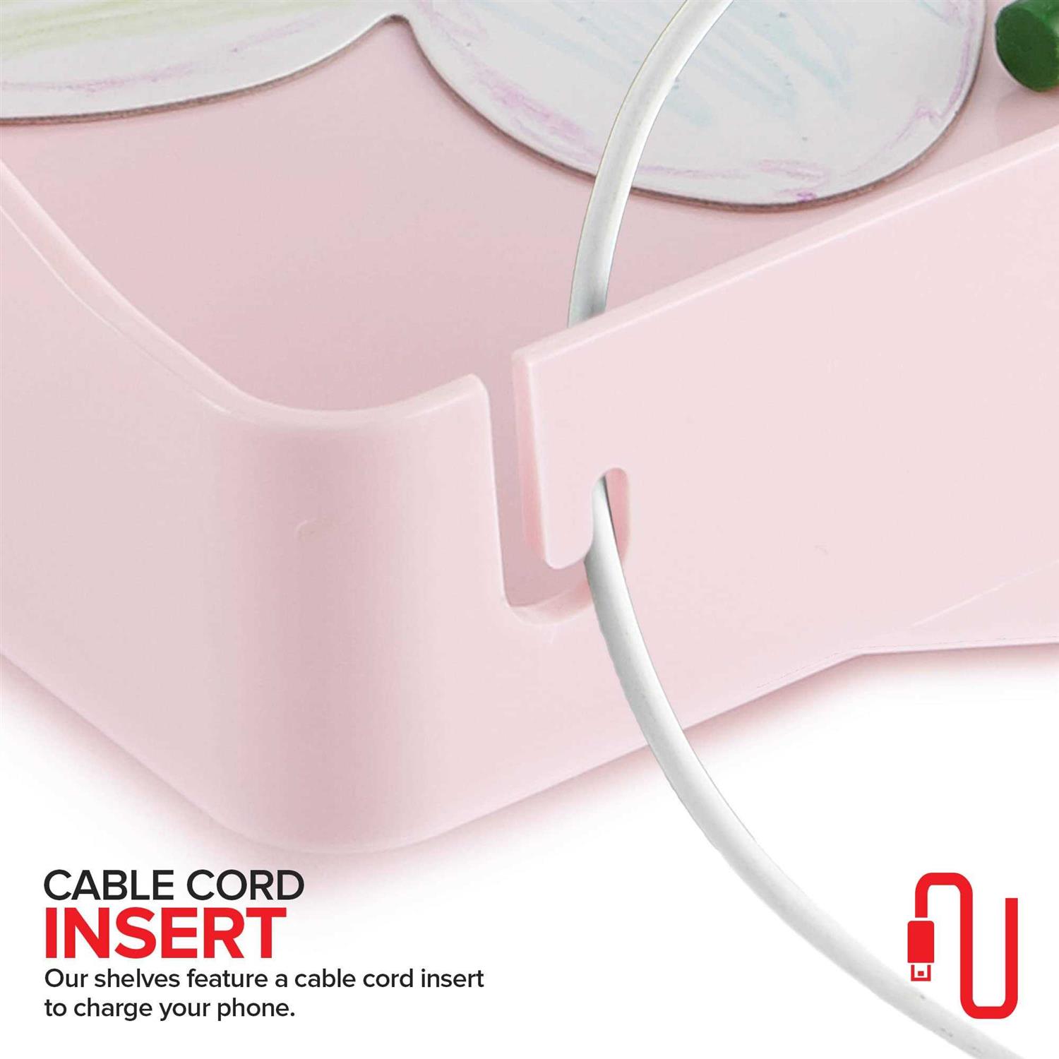 Modern Innovations Bedside Shelf for Bed College Dorm Room Bunk Bed Shelf for Top Bunk