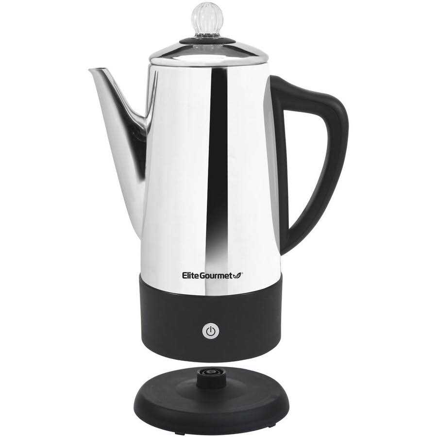 Elite Gourmet Stainless Steel 12 Cup Percolator