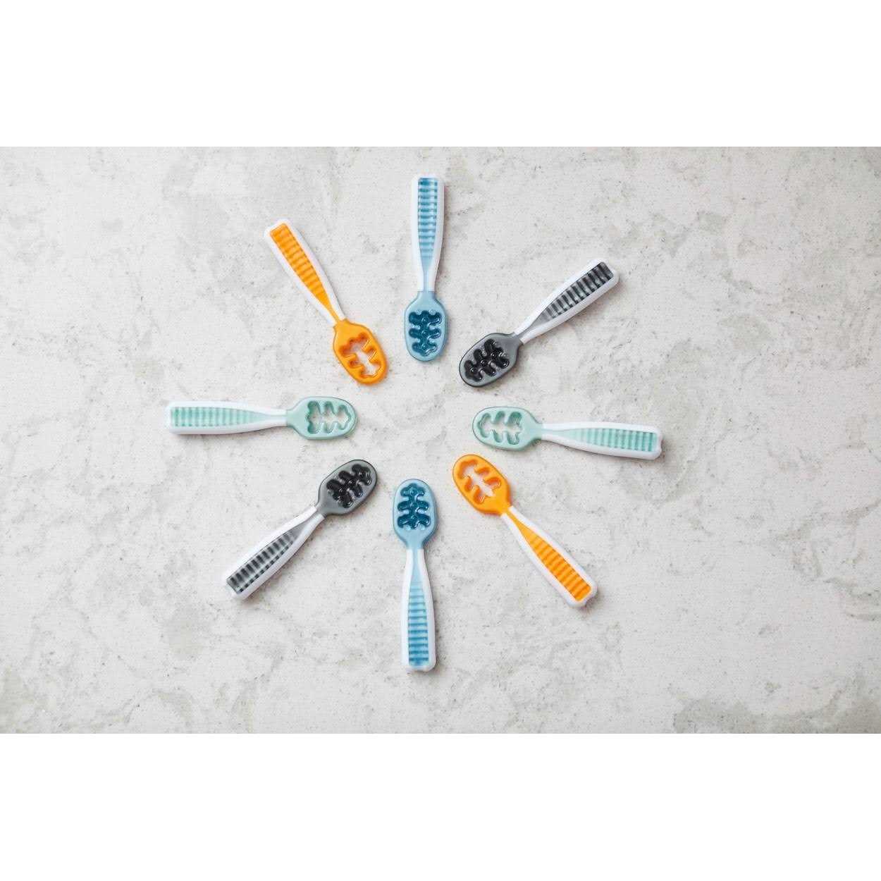 Numnum Pre-Spoon GOOtensils Baby Spoon Set BPA Free Silicone Self Feeding