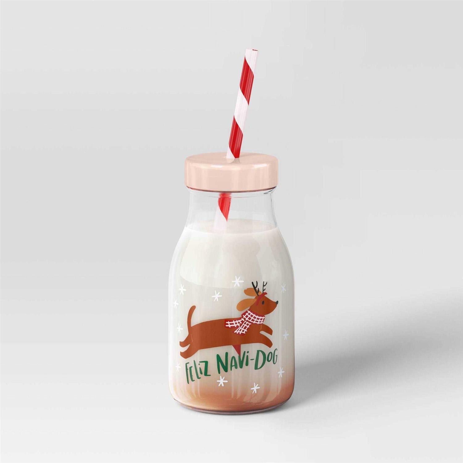 Wondershop 12oz Christmas Tumbler with Straw