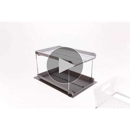 Madesmart 2-Tier Organizer with Dividers Slide-Out Baskets