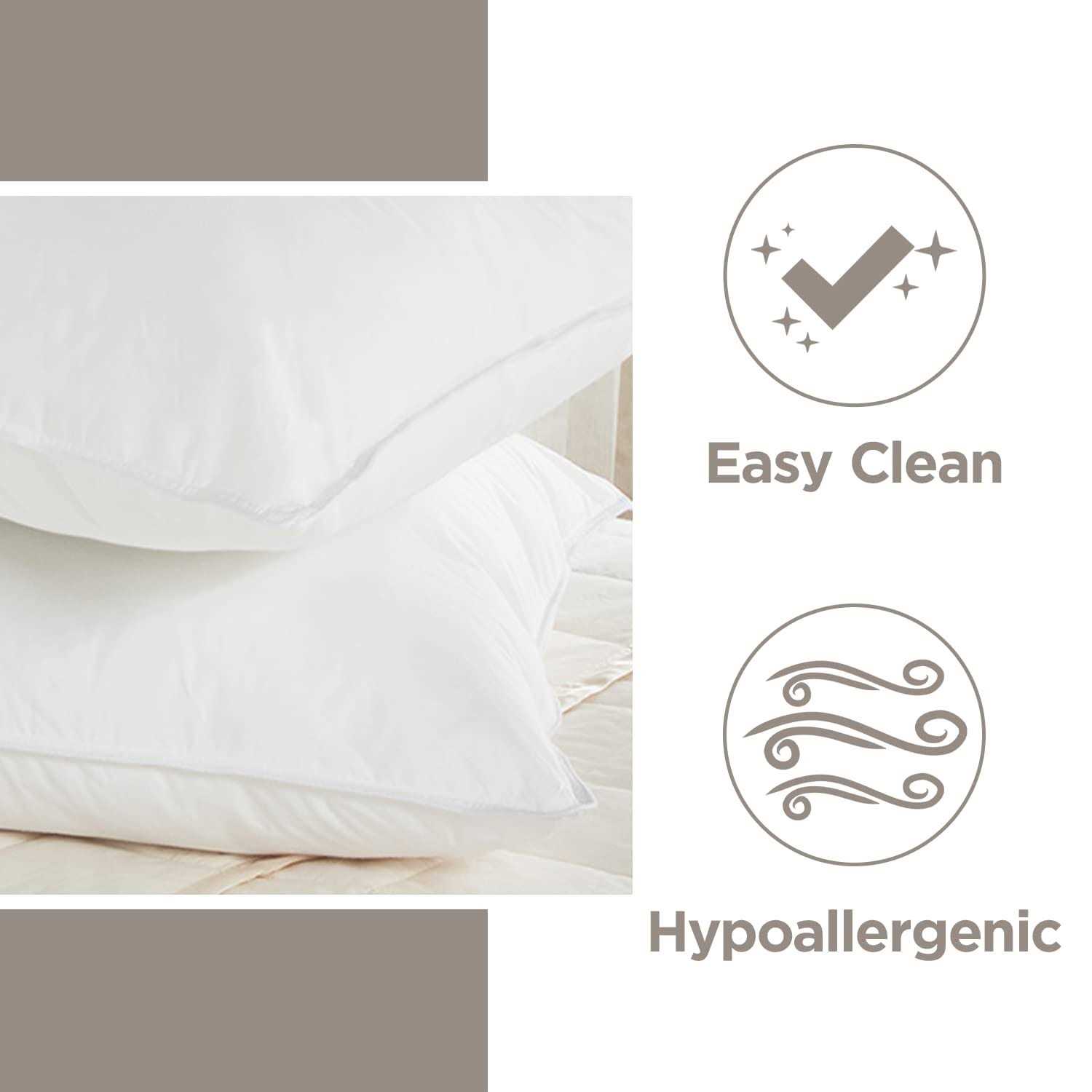 Downlite Hotel Resort 50-50 Down Feather Blend Pillow