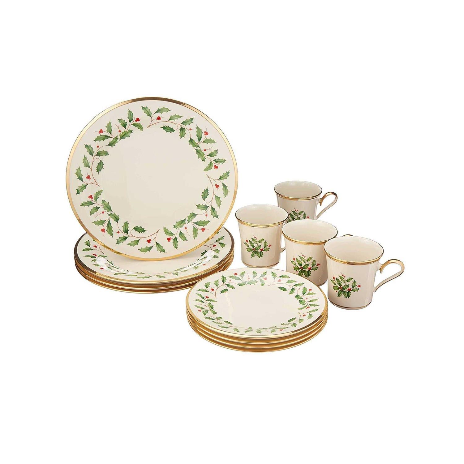 Lenox Holiday 12 Piece Dinnerware Set