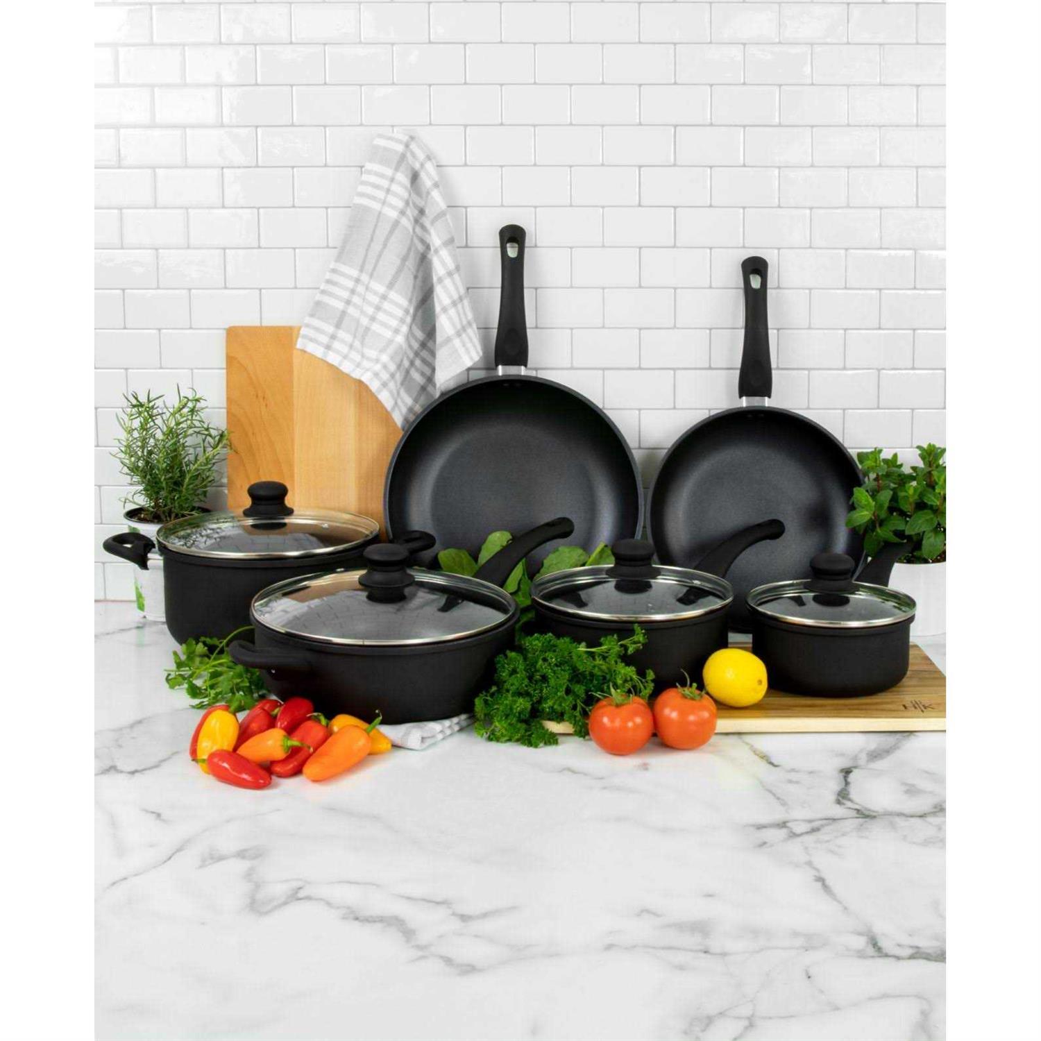Hell’s Kitchen Nonstick 10-Pc. Cookware Set HKMC-732
